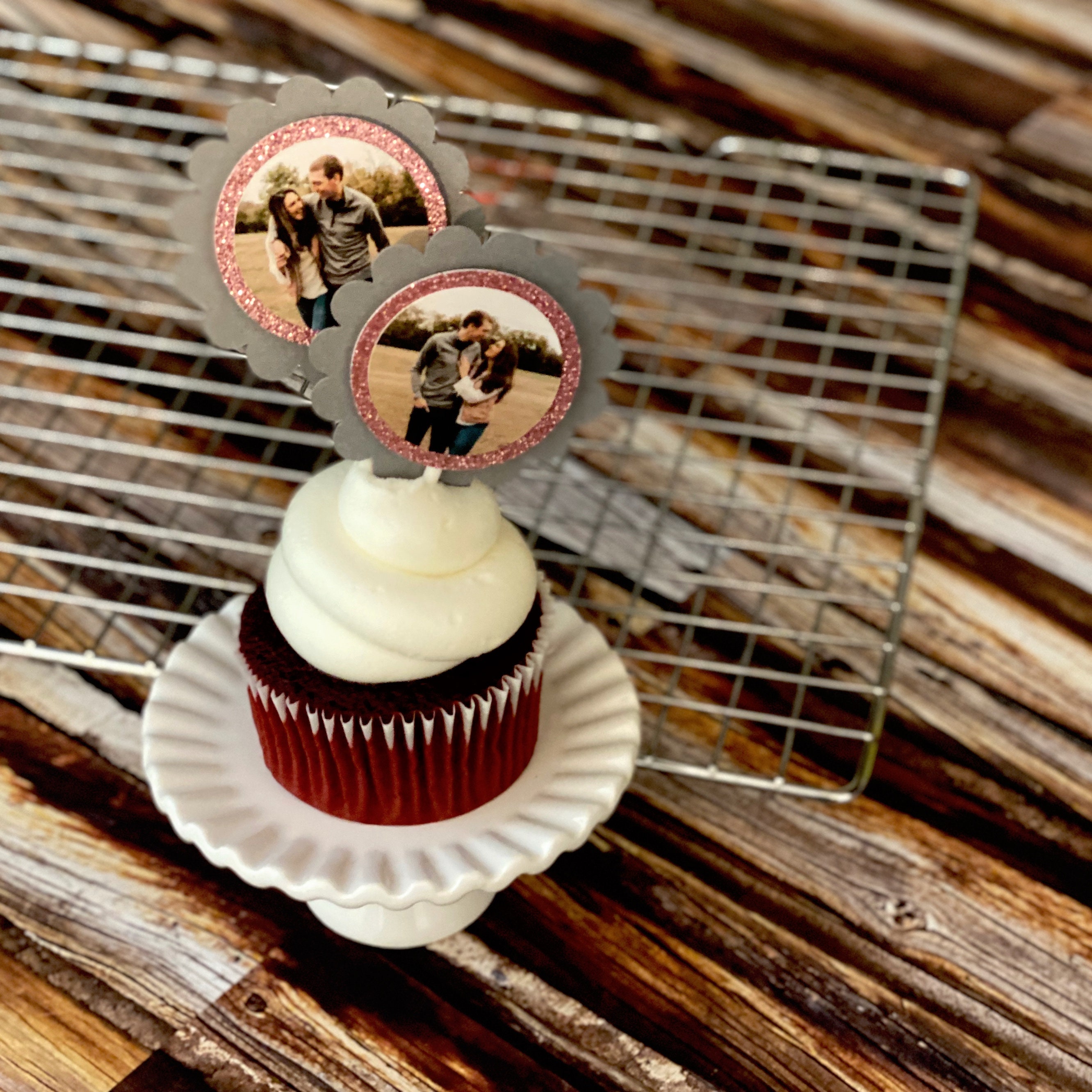 Personalized Photo Cupcake Toppers / Picture Cupcake Toppers / Etsy