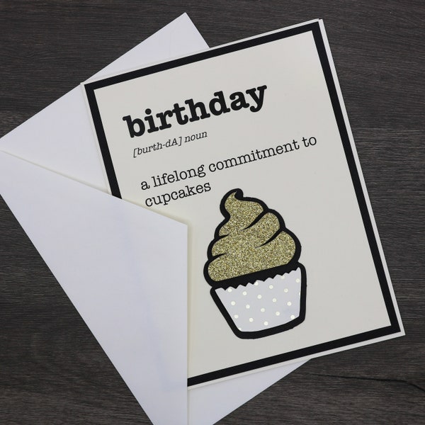 Lifelong Commitment to Cupcakes Birthday Card, Qty 1