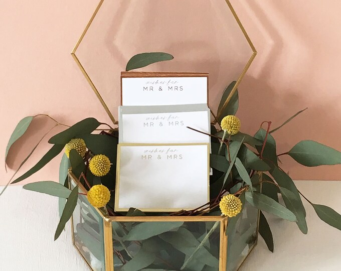 MR & MRS Prompt Cards, WEDLIBS, Wedding Guestbook Prompt Cards