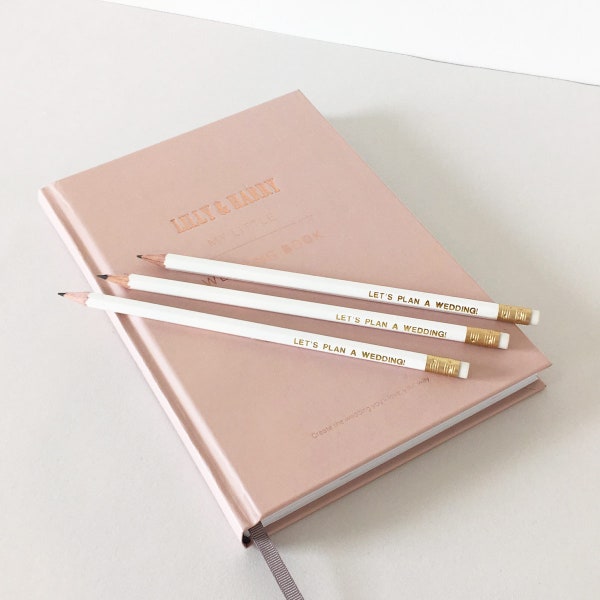 Let's Plan a Wedding! - Pencil Set for Wedding Planning