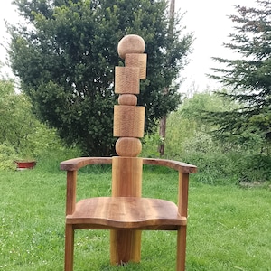 Unique armchair  signed by sculptor Vedran Jakšić
