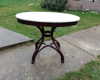 Adolf Loos table with marble top  for J.J. Kohn