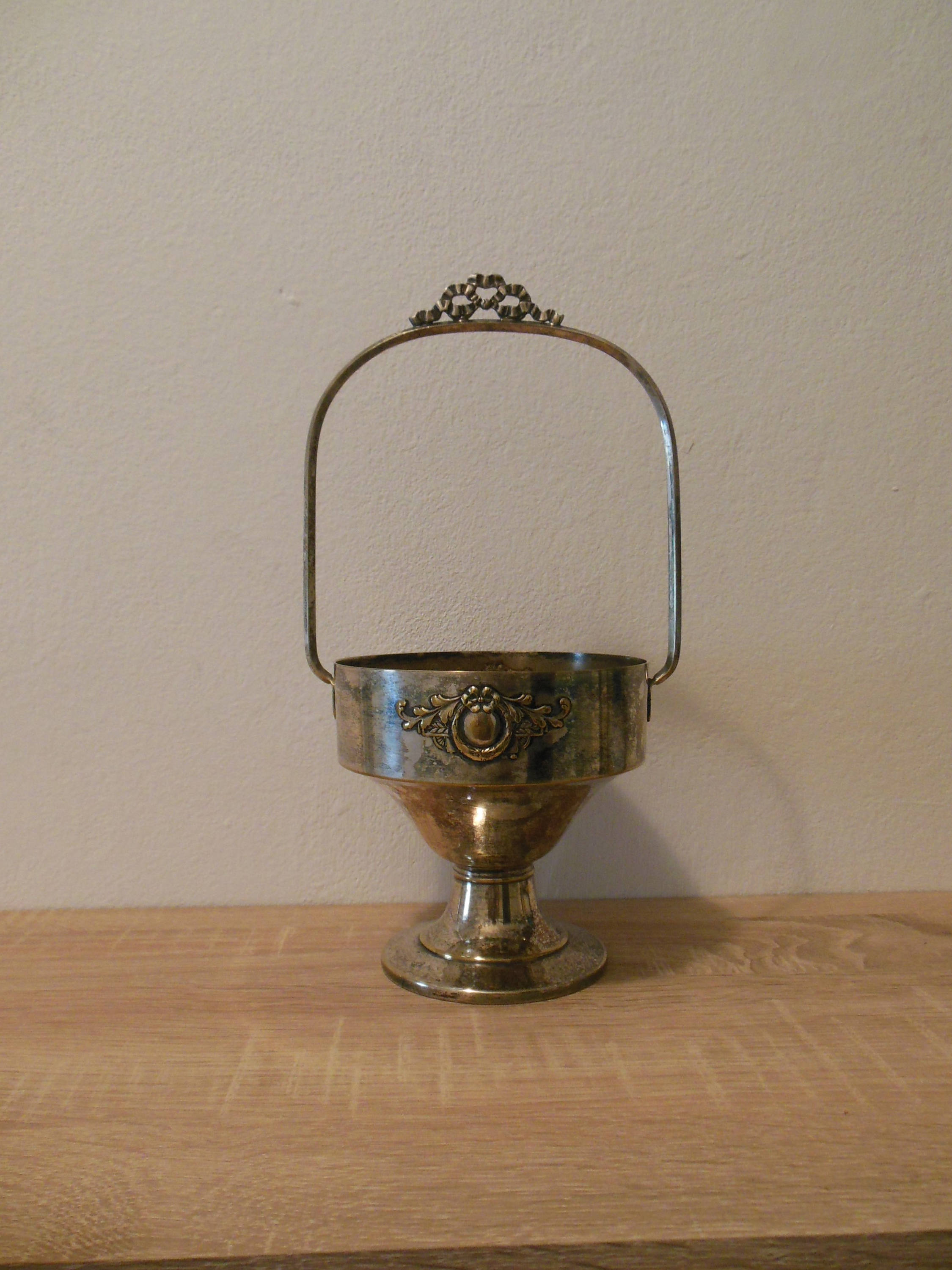 Argentor silverplated brass bowl from Art nouveau period around 1915