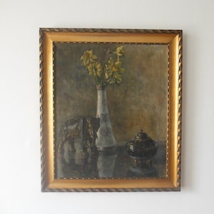 Oil on canvas around 1900s. -still life ,signed -Bracht.