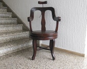 Antique rotating barber armchair, 1860s