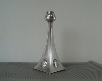 Designer Art Nouveau candlestick by Albin Muller for WMF