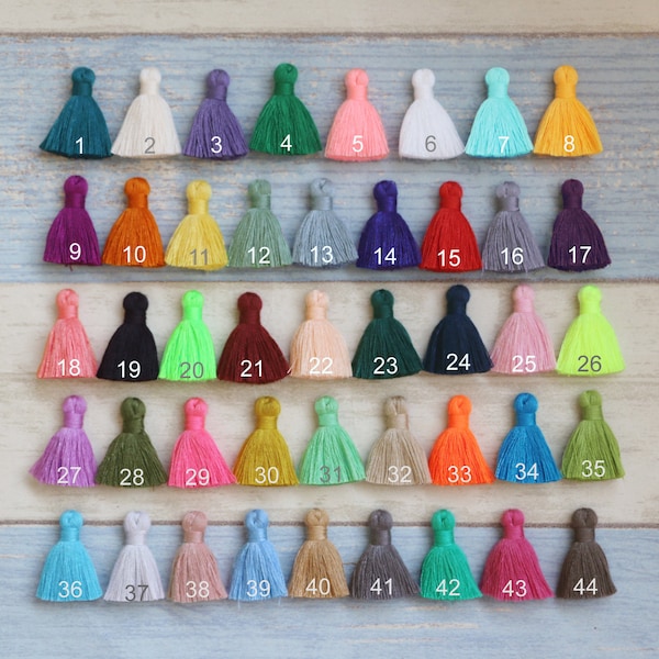 1.18" Handmade Cotton Tassel for Tiered Tassels,Layered Tassels,Earring/Necklace Making,Jewelry Tassels,Thick Cotton Tassels-5pieces