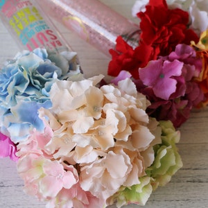Artificial Hydrangea Arrangement Silk Hydrangea Flowers,Wedding Bridal Bouquets Centerpieces Decorative Flowers Table Arrangements