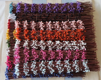 20PCS-Free Bending Pip Berry Flower Stem Branch Wedding Crafts Decoration Bridal Hair Vine Flower Crown Arrangements Head Wreath Accessories