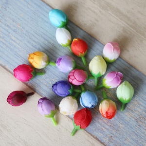 12 ranonkelknoppen-zijdebloemen-ranonkelknoppen kunstbloemen zijden bloemen kunstknoppen ambachtelijke bloemen bruiloft bloemen bloemenkroon