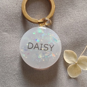 Opal effect resin pet id tag, Dog ID Tag, Cat ID Tag, Round shape resin id tag