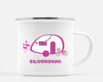 Glamping Mama Camp Mug, #glampingmama, T@B Camper Camping Mug