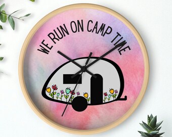 Teardrop Camper Wall Clock,  T@B Camper, Camping Gift, Teardrop Camper Gift, Camping Lover, Camping Gear, NuCamp, Teardrop Trailer