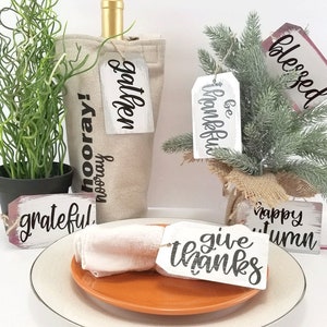 Fall SVG Bundle | Cricut Cut Files | Autumn SVG | Fall Tags | Thanksgiving SVG | Thanksgiving Place cards | Silhouette Cut Files