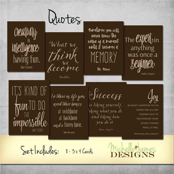 Project Life Inspired Quotes Scrapbooking Kit Etsy