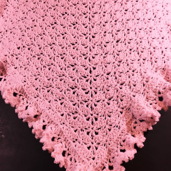 Heirloom Shells Baby Blanket crochet pattern tutorial