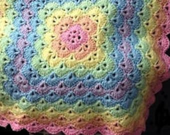 Baby Blanket Heirloom Shells pattern