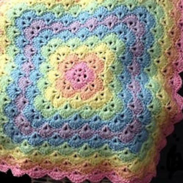 Baby Blanket Heirloom Shells pattern