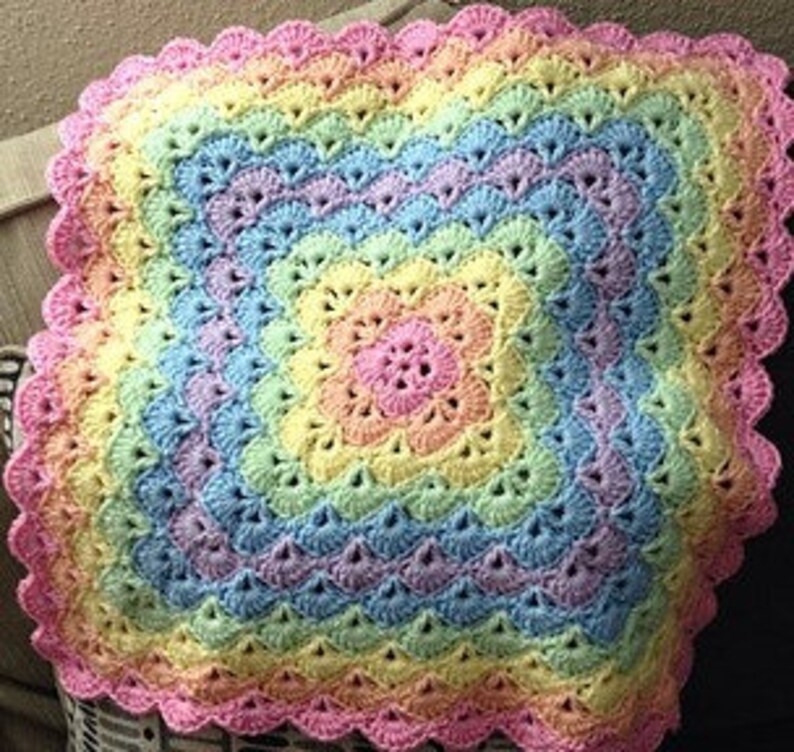 Heirloom Shells Crochet Baby Blanket Etsy Australia