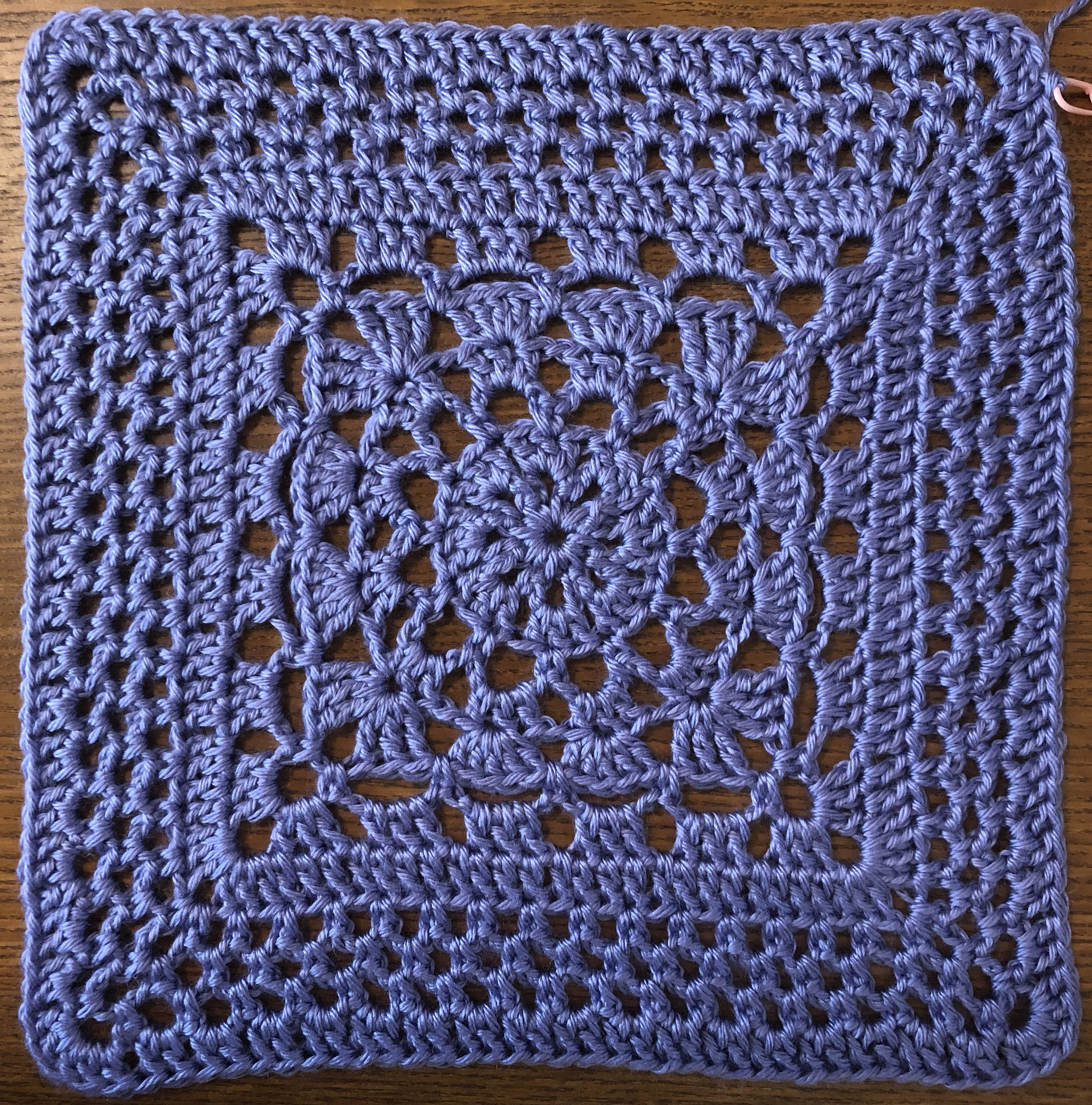 Garden Lace Square Granny Square Pattern and Full Photo Tutorial With