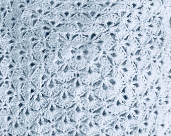 Heirloom Shells Crochet Baby Blanket