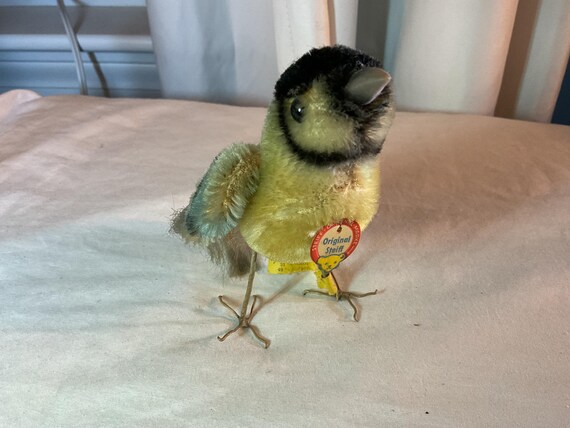 Steiff Mohair Blue Bird, wire legs, all tags