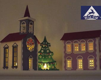 Download SVG 3D CHRISTMAS VILLAGE | Etsy