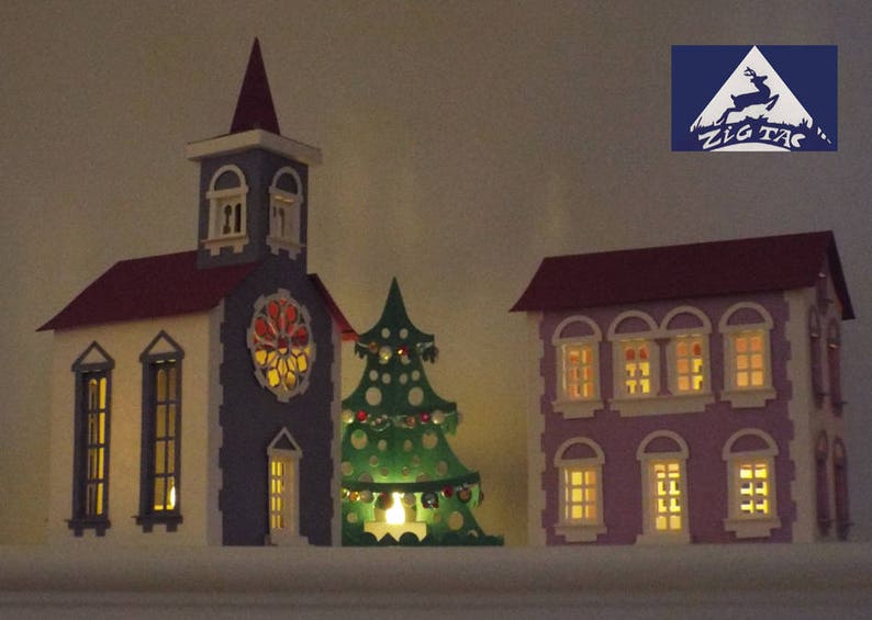 Download 3d Svg And Studio Files The Jingle Bells Village Lanterns Part Etsy
