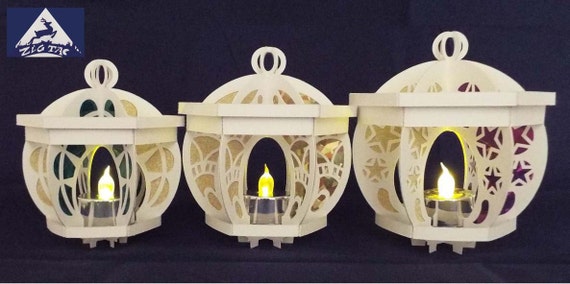 Download 3d Svg Studio And Pdf Files Three Ball Lanterns Etsy
