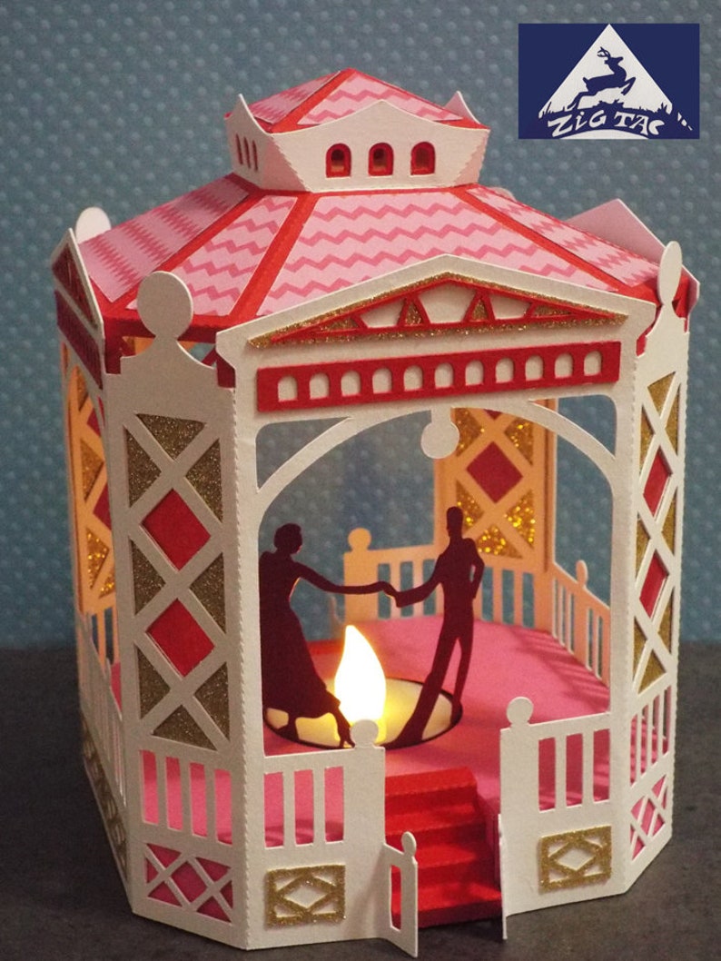 Download 3d Svg And Studio File Dancing In The Light Valentine Lantern Set Tutorials Papercraft Kromasol Com