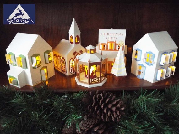 Download Svg 3d Christmas Village Etsy