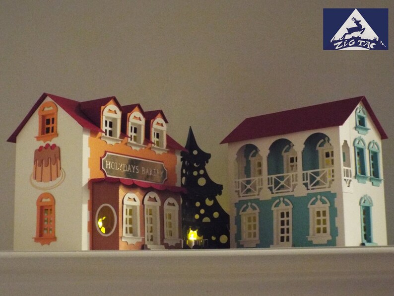 Download Free 3d Svg The Jingle Bells Village Part 7 Etsy SVG DXF Cut File