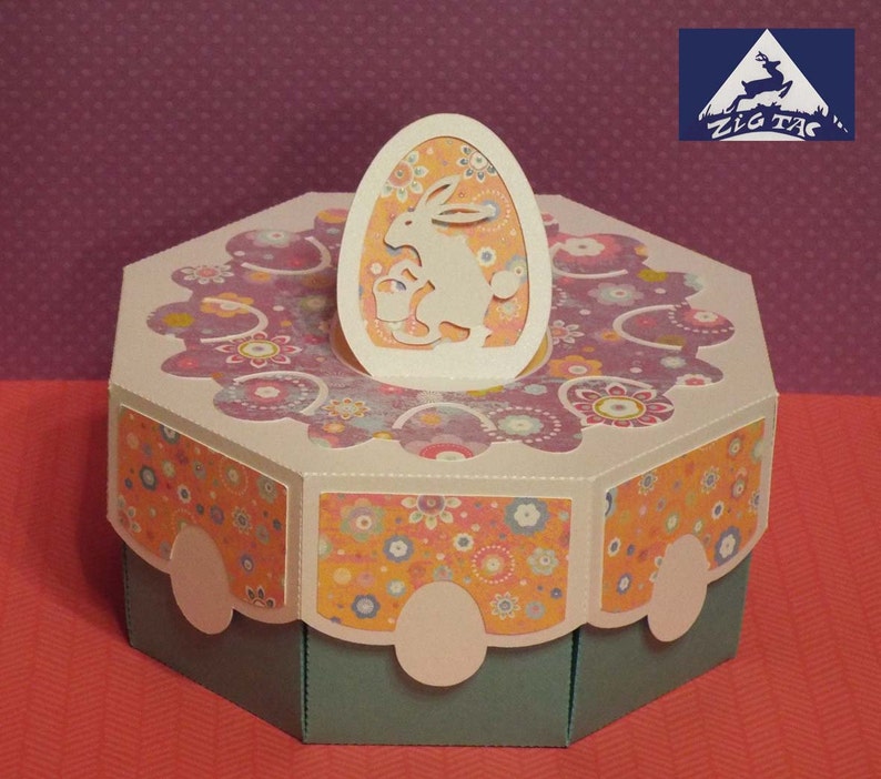 Download 3D SVG and studio files to cut a box/tray with an Easter ...