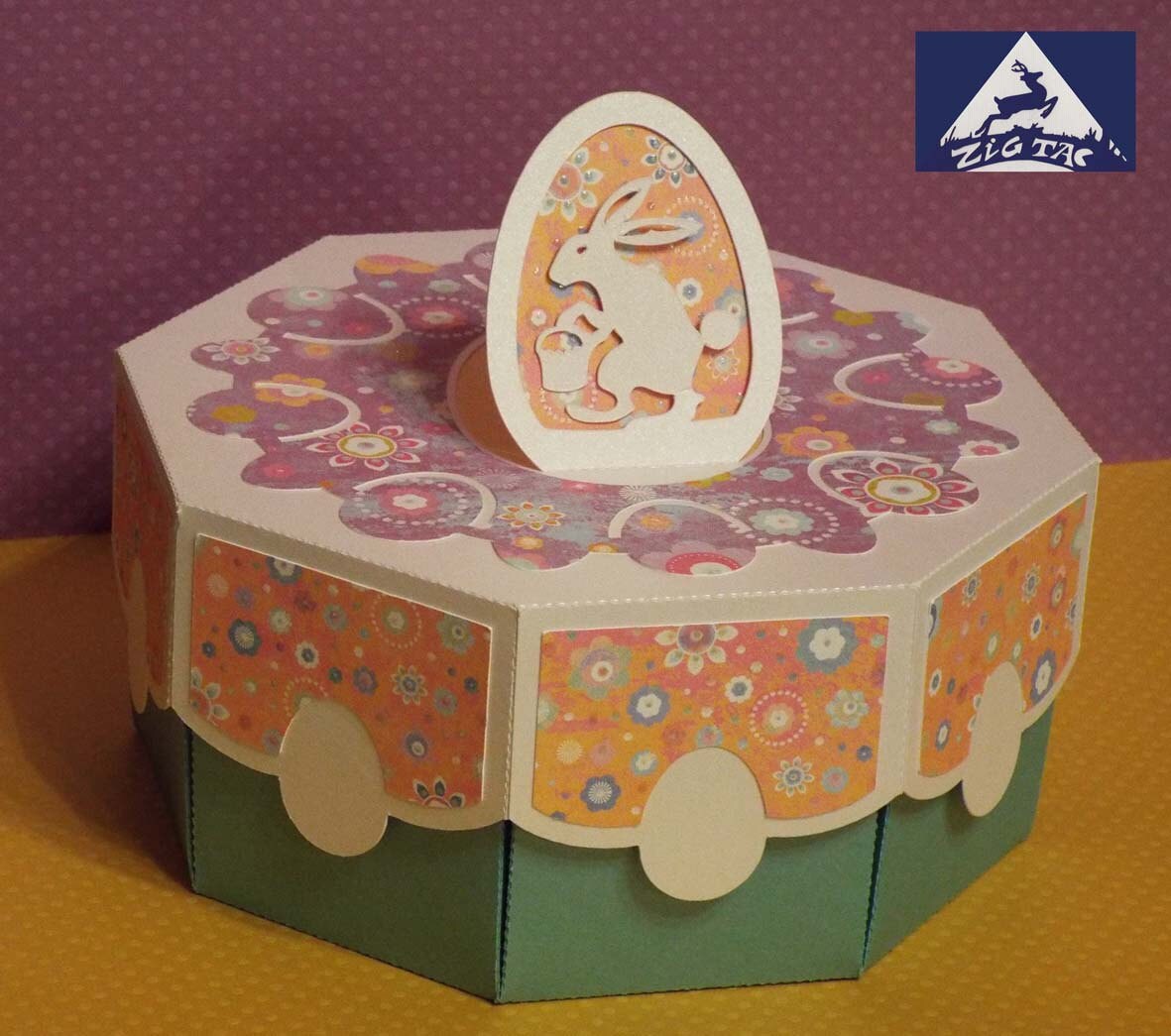 Download 3D SVG and studio files to cut a box/tray with an Easter ...
