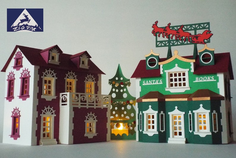 Download 3D SVG The Jingle Bells Village part 8 | Etsy