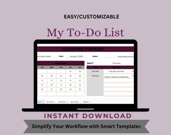 Google Sheets To-Do List Template: Digital Daily Planner (PDF Download)