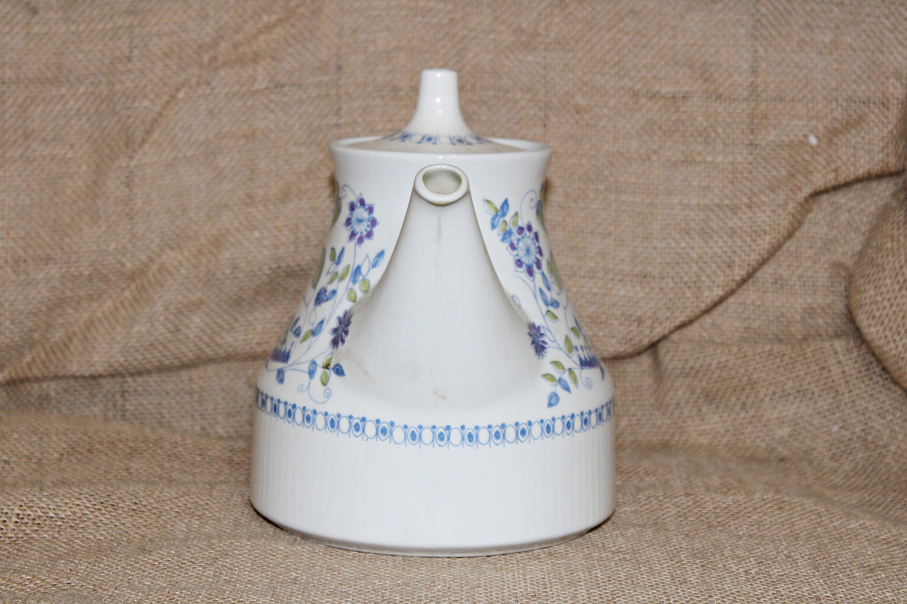 Pretty Maid Teapot Lotte Norway Turi Design Flameware Blue Etsy