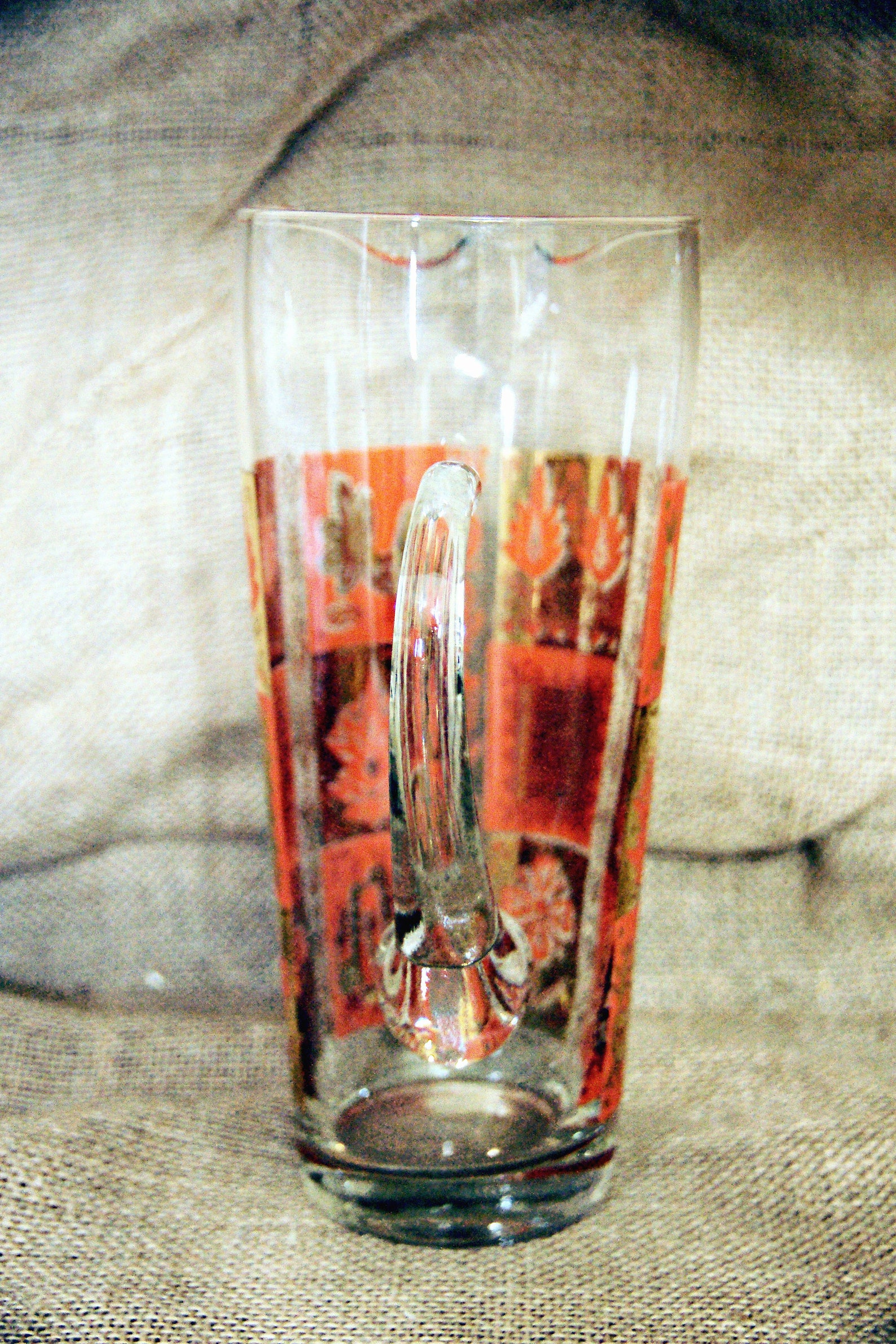 Funky MCM Martini Set Pitcher 6 Glasses Purple Green Etsy