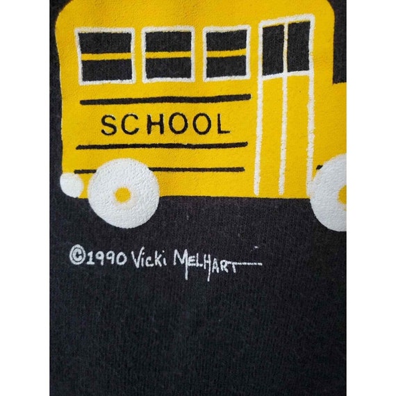 1990 teacher abc school bus tshirt single stitch … - image 2