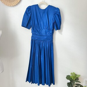 80s Puff Sleeve Dress - Etsy