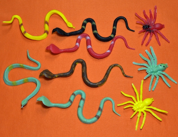 small plastic snakes