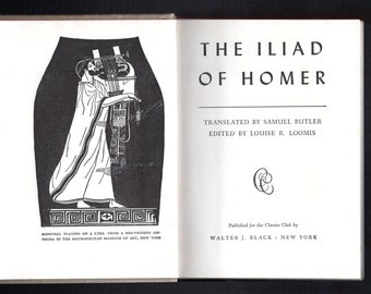 Book The Iliad of Homer a Classic Tragedy, English Translation (C) 1942