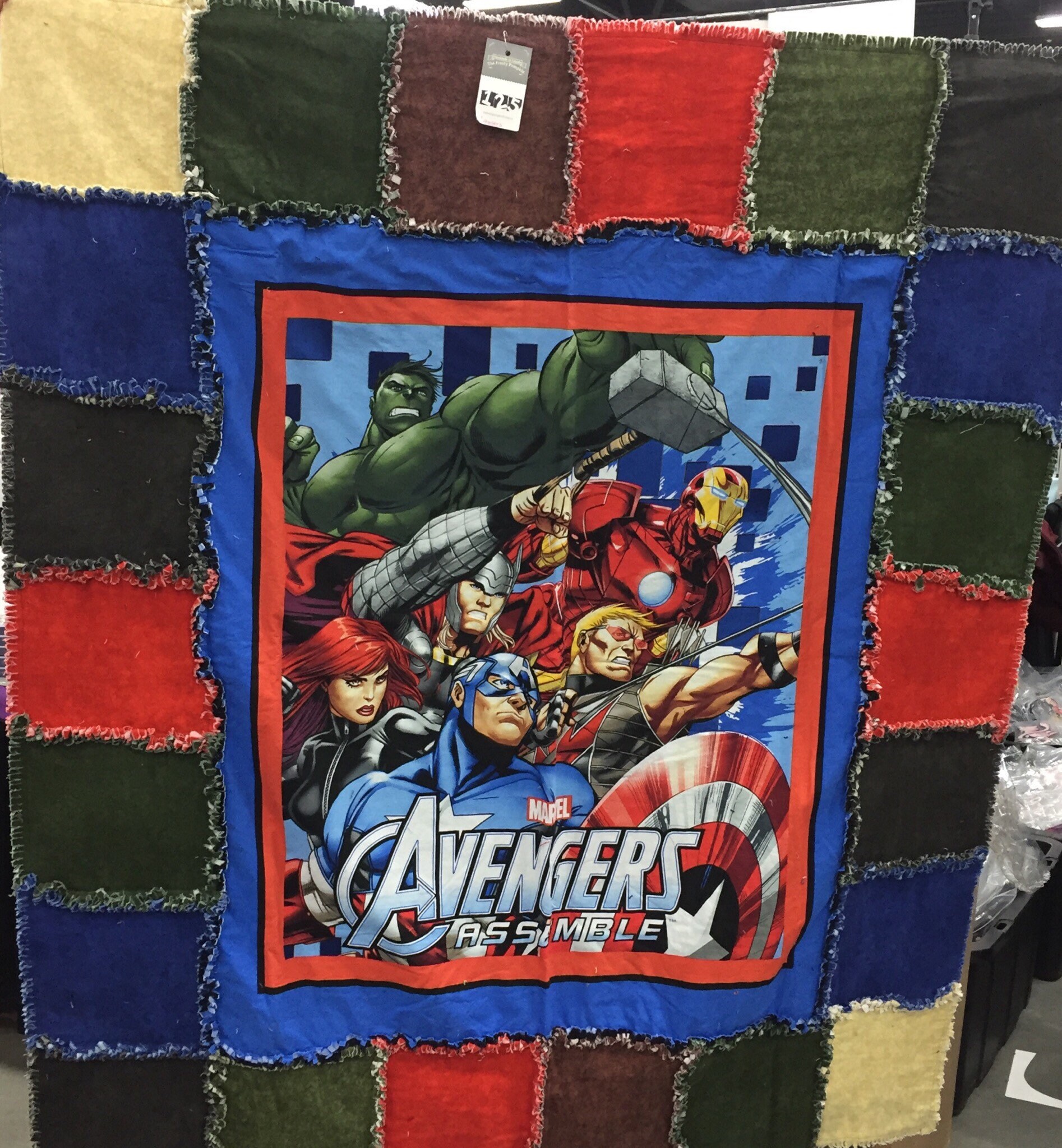 Marvel Avengers blanket rag quilt Etsy