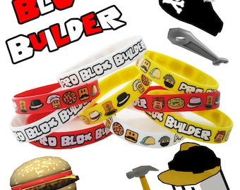 12 Pack Pro Blox Builder Video Game Truck Birthday Party Bracelets - Great Supply for Goody Loot Bags and Decorations Gifts