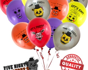 20 Five Nights at Freddys Balloons / FNAF Brithday Party Balloons / Five Nights at Freddy's Party Supplies / Decorations / Photo Booth