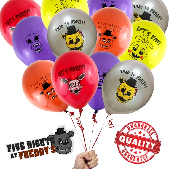 20 Five Nights at Freddys Balloons / FNAF Brithday Party Balloons / Five  Nights at Freddy's Party Supplies / Decorations / Photo Booth 