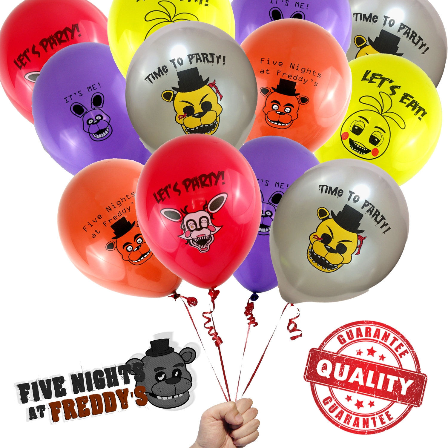 12pcs 5 Nights Party Supplies Freddy's Themed Party Bags for Boys Girls Kids Party Decorations (FNAF)