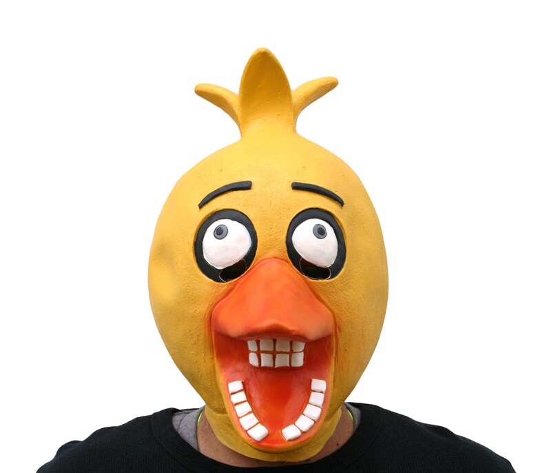 Fnaf Full Head Cupcake Baby Chica Nights At Freddys Teen Adult Latex Mask Great For Birthday Parties Cosplay Toy Costume Picture Booth - 