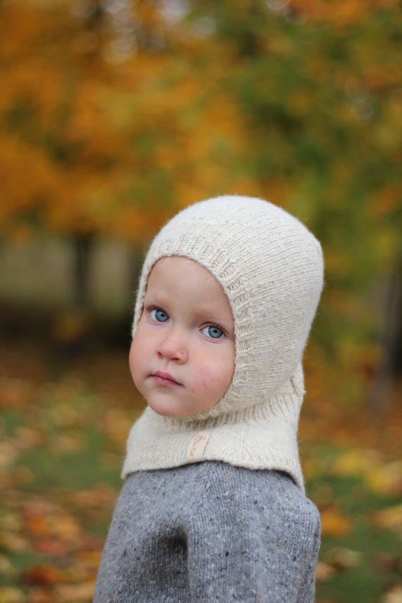 Cagoule pour bébé en tricot, cagoule en laine, bonnet d'hiver