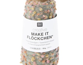 Rico Design Creative Make It Flöckchen Yarn 50g 260m Carry Along Effect Thread